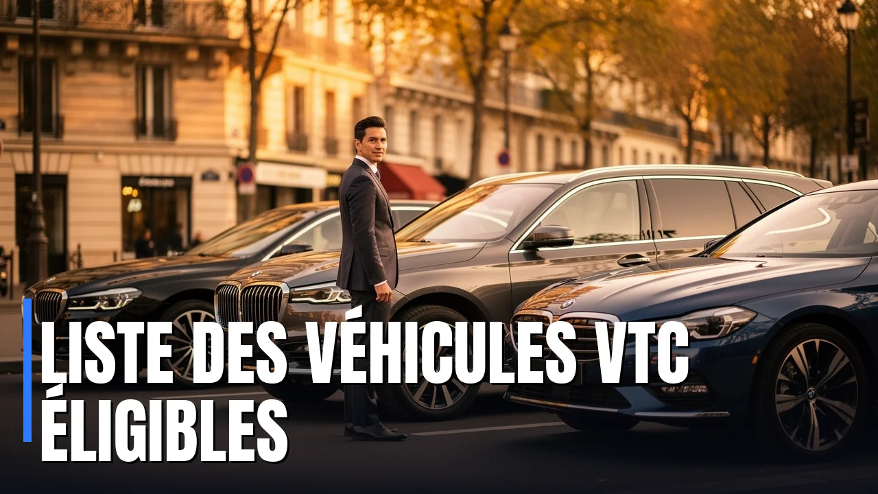 Liste des véhicules VTC éligibles en 2026 : les modèles qu’on voit vraiment